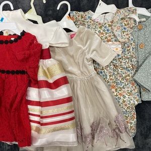 Lot of 4 dresses 2T.